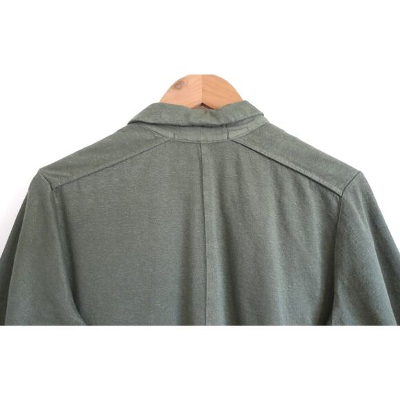 TRANSIT PAR SUCH Linen Blend Utility Army Jacket Made in Italy YOOX 3 L $370 - Picture 6 of 10